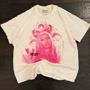 Nicki Minaj Pink Friday 2 Tour Tee White Size 1X